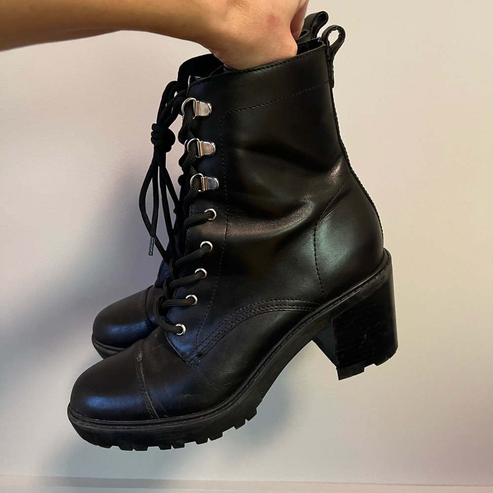 Marc Fisher Lanie Combat Boot - Black - image 2